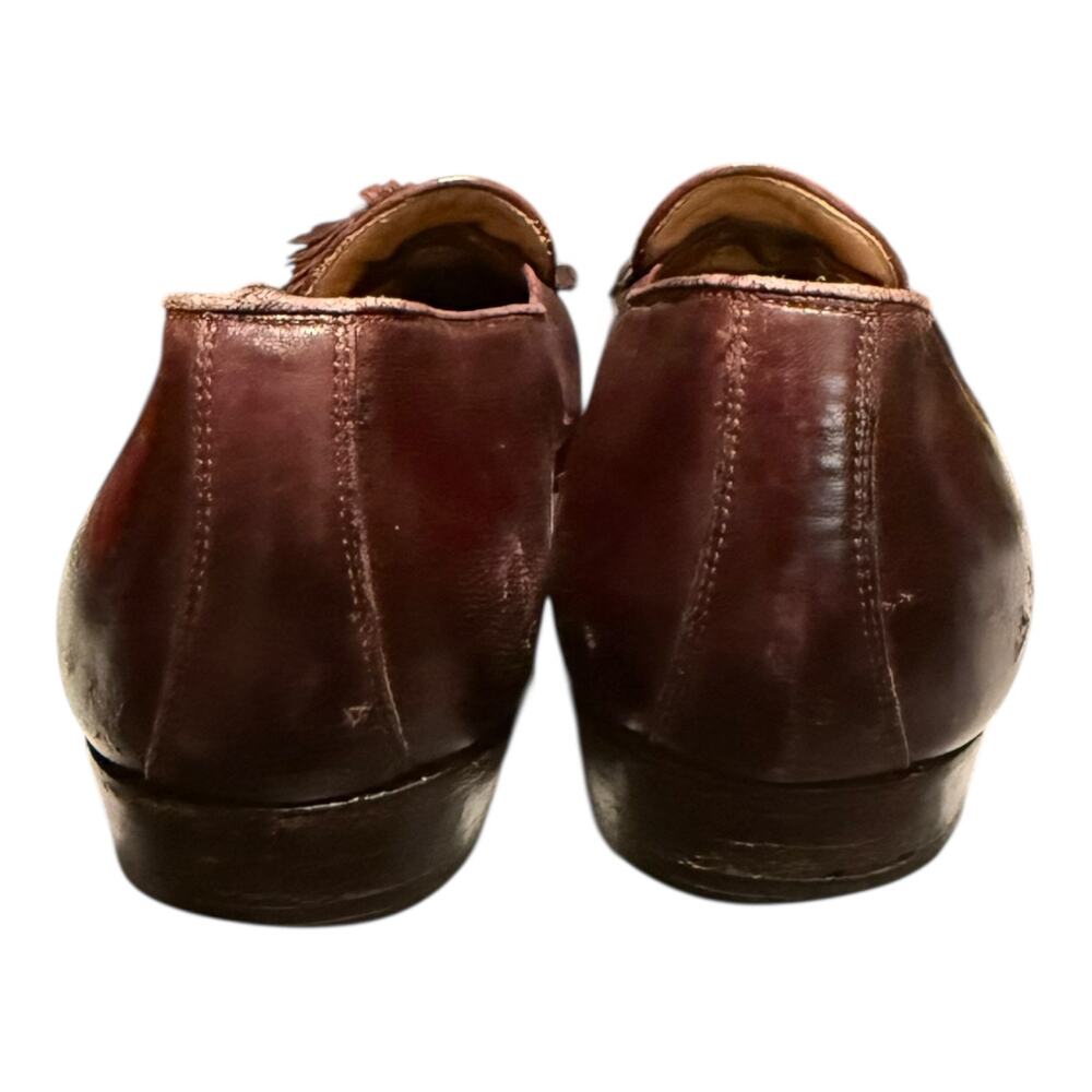 Cole Haan Bragano Burgundy Leather Tasseled Loafers Men's Shoes Size 10 M - Picture 7 of 10